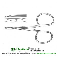 Salyer Ribbon Scissor Straight - Flat Shanks Stainless Steel, 9.5 cm - 3 3/4"